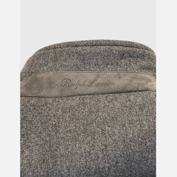 Ralph Lauren Purple Label Wool Goose down vest ITALY XL grey suede jacket - Picture 5 of 8